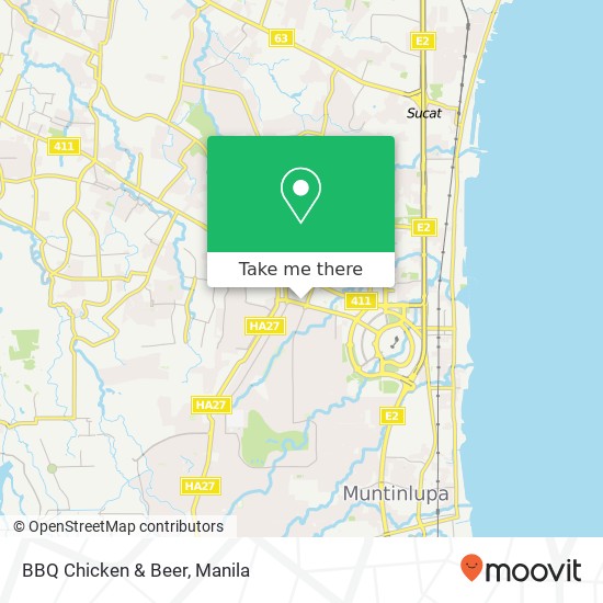 BBQ Chicken & Beer, New Alabang Village, Muntinlupa map