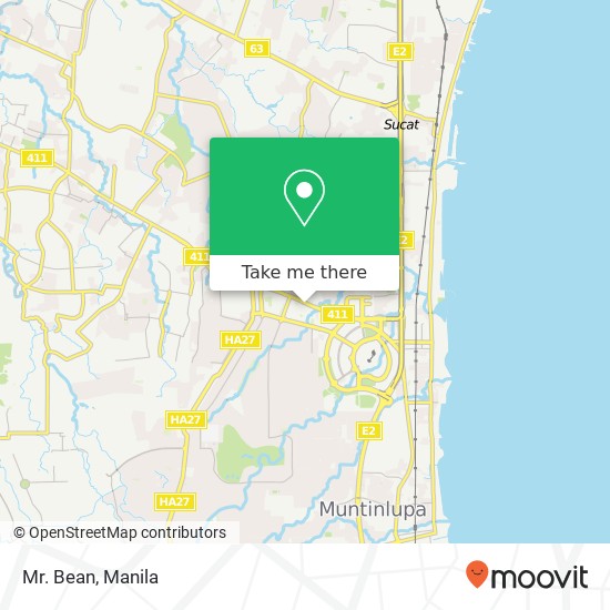 Mr. Bean, Alabang-Zapote Rd New Alabang Village, Muntinlupa map