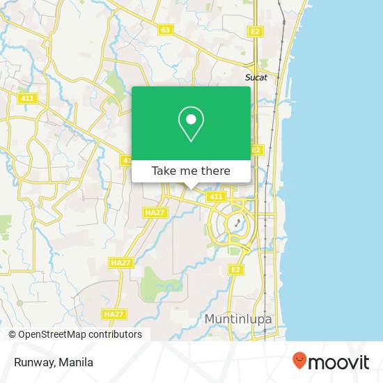 Runway, New Alabang Village, Muntinlupa map