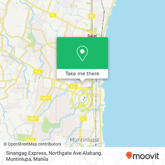 Sinangag Express, Northgate Ave Alabang, Muntinlupa map