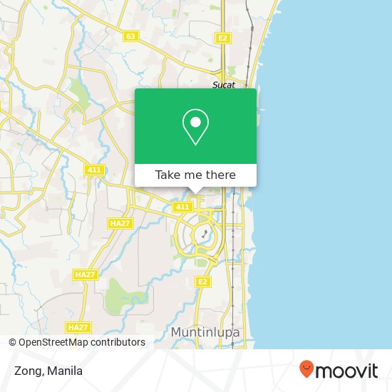 Zong, Northgate Ave Alabang, Muntinlupa map