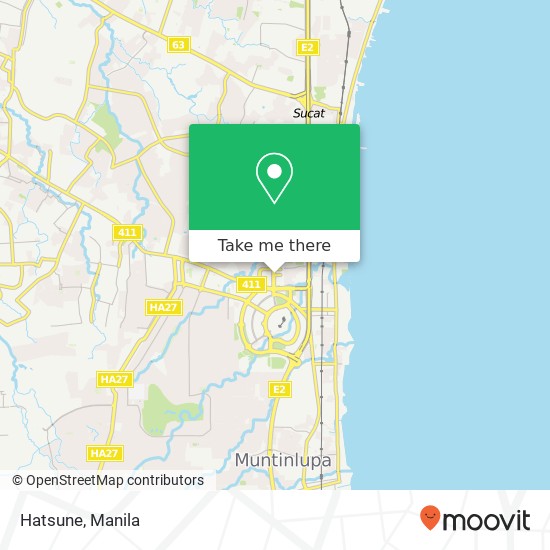 Hatsune, Orient Ln Alabang, Muntinlupa map