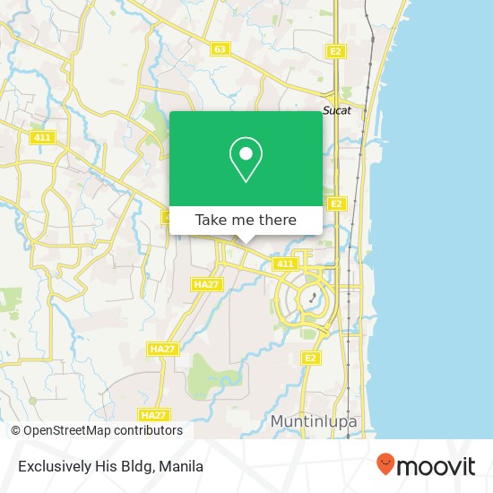 Exclusively His Bldg, A. Roxas Chua Cir New Alabang Village, Muntinlupa map