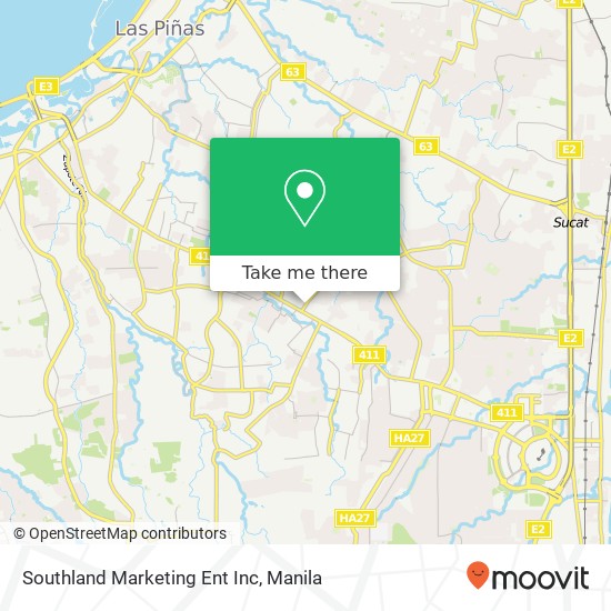 Southland Marketing Ent Inc, Palace Talon Kuatro, Las Piñas map