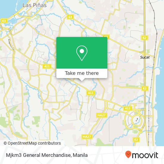 Mjkm3 General Merchandise, 34 Topland Ave Talon Tres, Las Piñas map