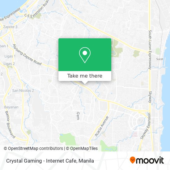Crystal Gaming - Internet Cafe map