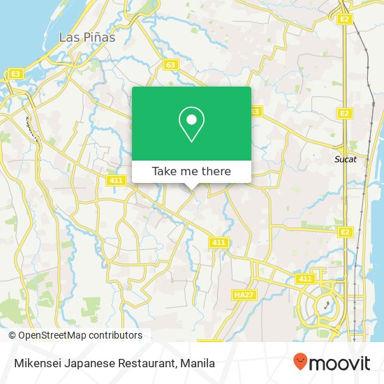 Mikensei Japanese Restaurant, Palace Talon Tres, Las Piñas map