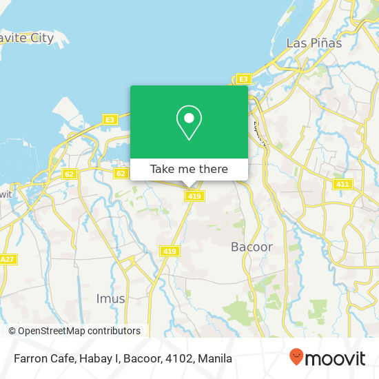 Farron Cafe, Habay I, Bacoor, 4102 map