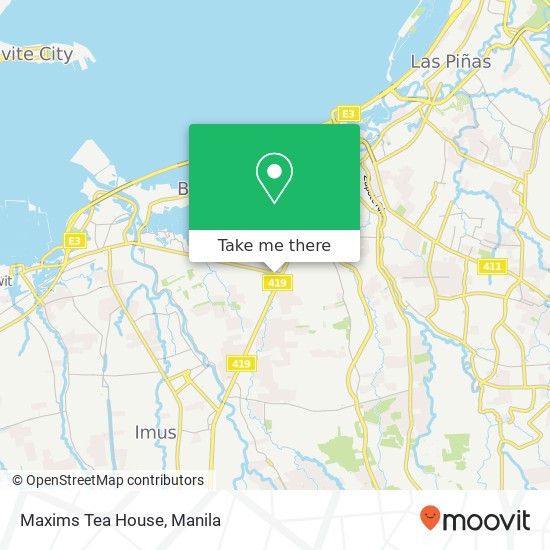 Maxims Tea House, P.F. Espiritu V, Bacoor, 4102 map