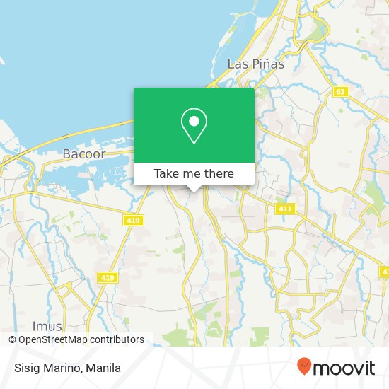 Sisig Marino, Yakal St Aniban I, Bacoor, 4102 map