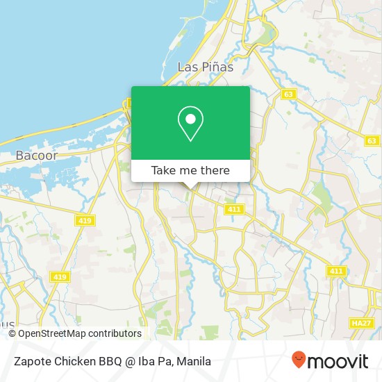 Zapote Chicken BBQ @ Iba Pa, Philam Life Ave Pamplona Dos, Las Piñas map