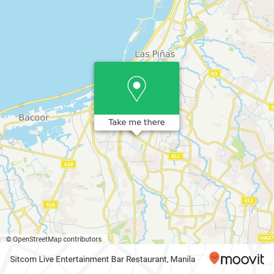 Sitcom Live Entertainment Bar Restaurant map