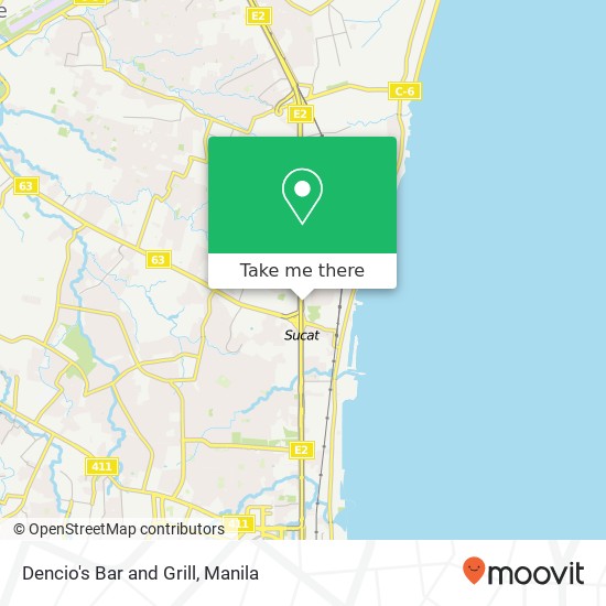 Dencio's Bar and Grill, Sucat, Muntinlupa map