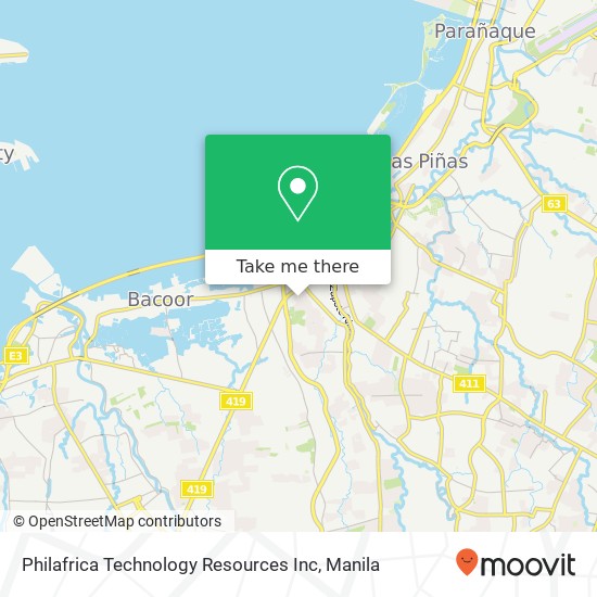 Philafrica Technology Resources Inc, Narra St Zapote IV, Bacoor, 4102 map