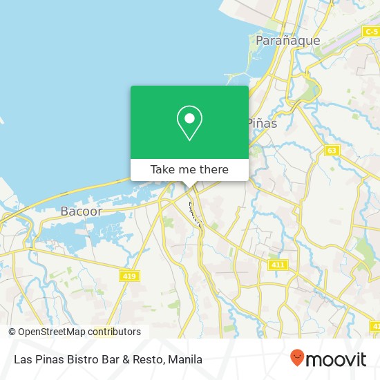 Las Pinas Bistro Bar & Resto map