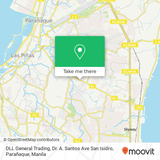 DLL General Trading, Dr. A. Santos Ave San Isidro, Parañaque map
