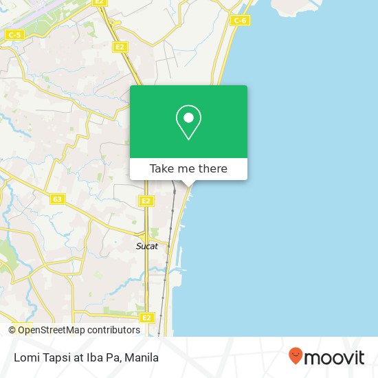 Lomi Tapsi at Iba Pa, Pres. Manuel L. Quezon Sucat, Muntinlupa map