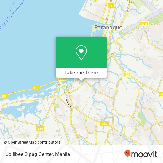 Jollibee Sipag Center map