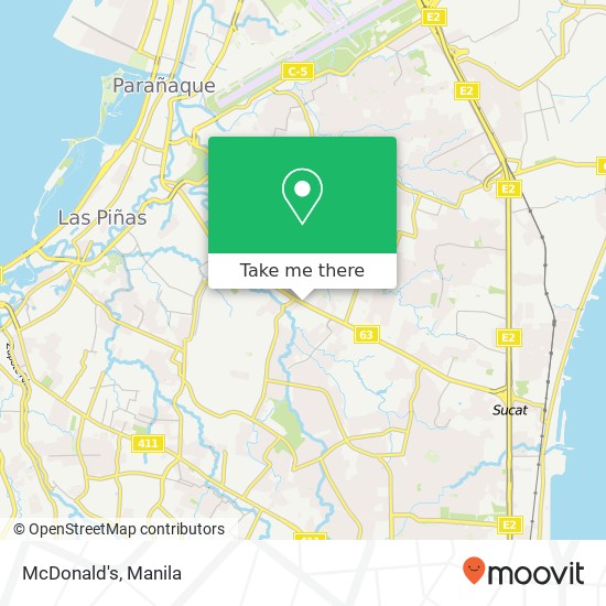 McDonald's, Dr. A. Santos Ave San Isidro, Parañaque map