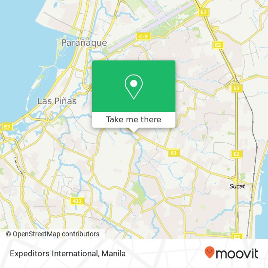 Expeditors International, San Isidro, Parañaque map