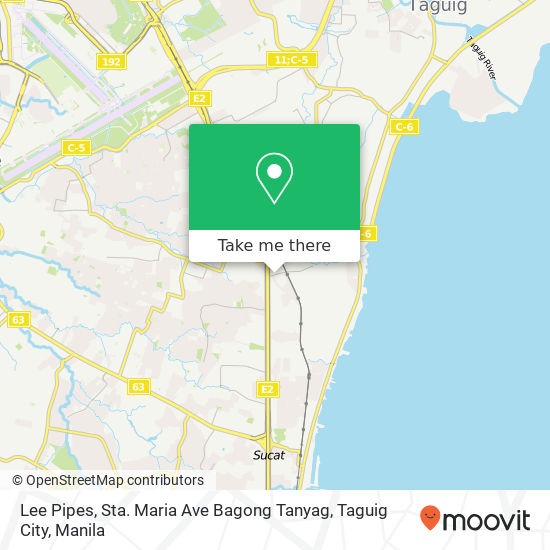 Lee Pipes, Sta. Maria Ave Bagong Tanyag, Taguig City map