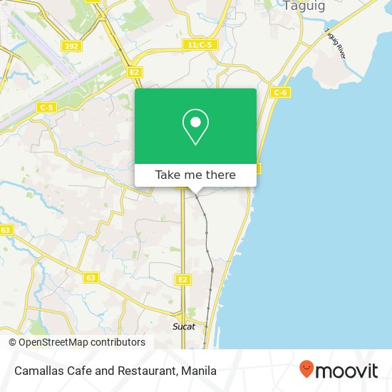 Camallas Cafe and Restaurant, Sta. Maria Ave Bagong Tanyag, Taguig City map