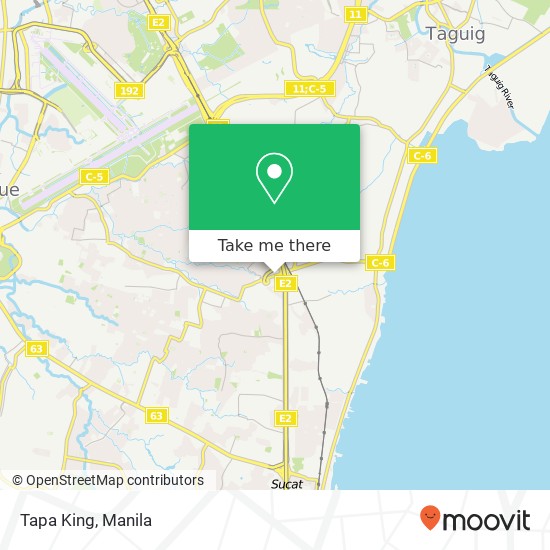 Tapa King, Doña Soledad Ave Don Bosco, Parañaque map