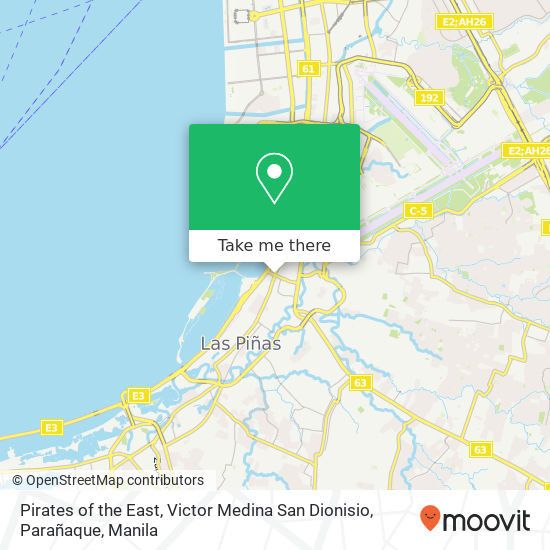Pirates of the East, Victor Medina San Dionisio, Parañaque map