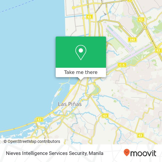 Nieves Intelligence Services Security, Quirino Ave San Dionisio, Parañaque map