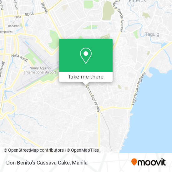 Don Benito's Cassava Cake map