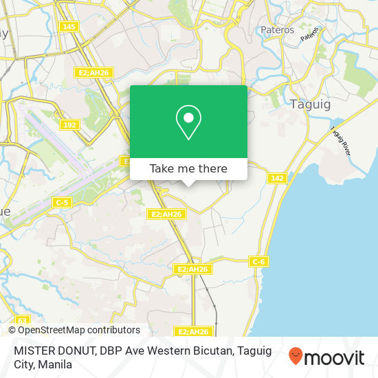 MISTER DONUT, DBP Ave Western Bicutan, Taguig City map