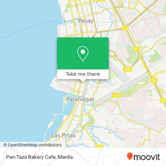 Pan-Taza Bakery Cafe, 780 Lopez Cmn Tambo, Parañaque map