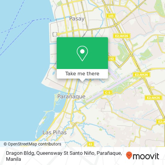 Dragon Bldg, Queensway St Santo Niño, Parañaque map
