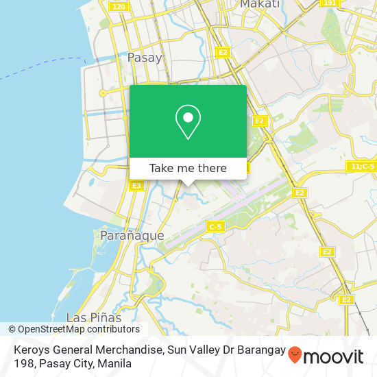Keroys General Merchandise, Sun Valley Dr Barangay 198, Pasay City map