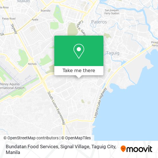 Bundatan Food Services, Signal Village, Taguig City map