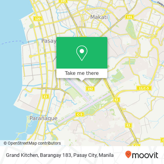 Grand Kitchen, Barangay 183, Pasay City map