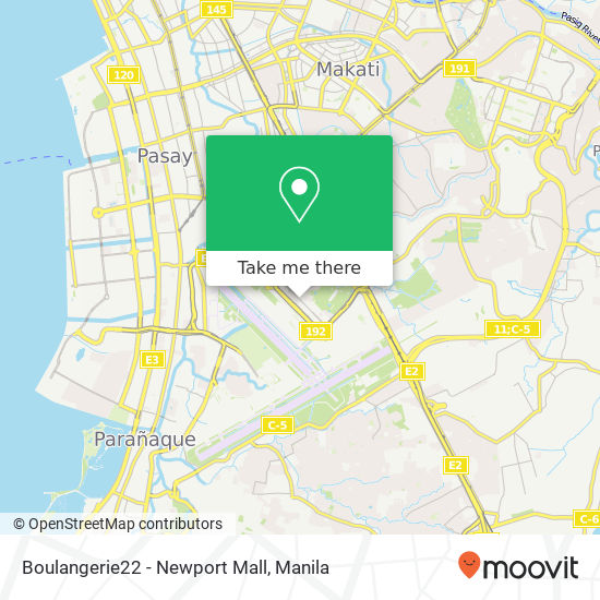 Boulangerie22 - Newport Mall, Newport Blvd Barangay 183, Pasay City map
