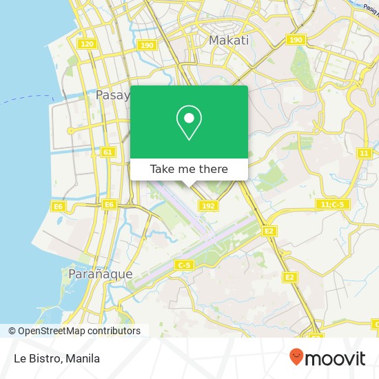 Le Bistro, Barangay 183, Pasay City map