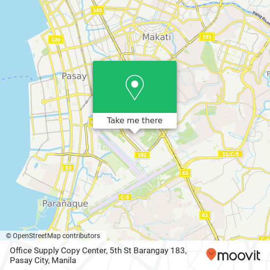 Office Supply Copy Center, 5th St Barangay 183, Pasay City map