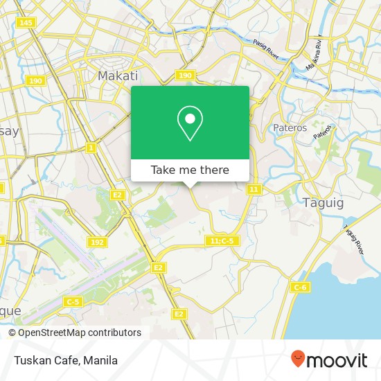 Tuskan Cafe, Bayani Rd Western Bicutan, Taguig City map