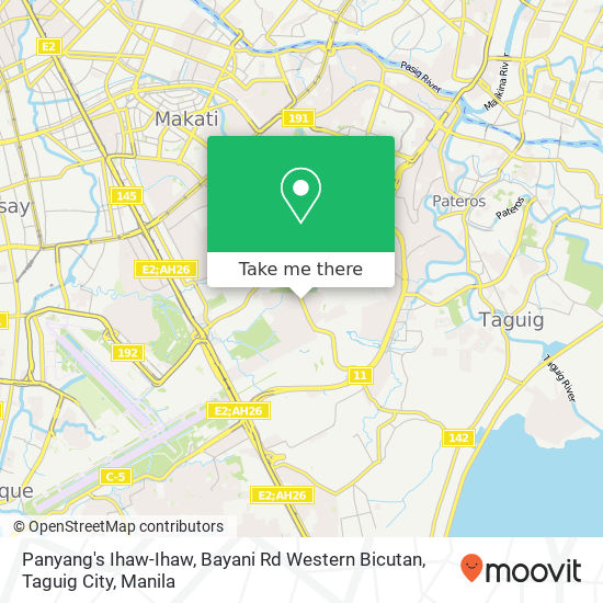 Panyang's Ihaw-Ihaw, Bayani Rd Western Bicutan, Taguig City map