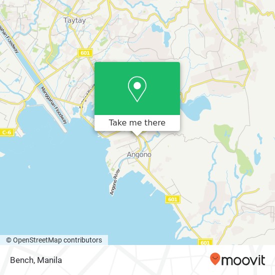 Bench, Quezon Ave San Pedro, Angono map