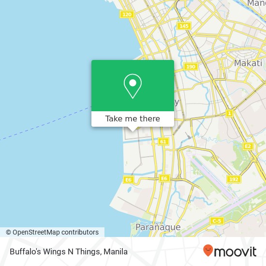 Buffalo's Wings N Things, Marina Way Barangay 76, Pasay City map