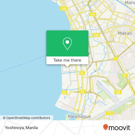 Yoshinoya, Pacific Dr Barangay 76, Pasay City map