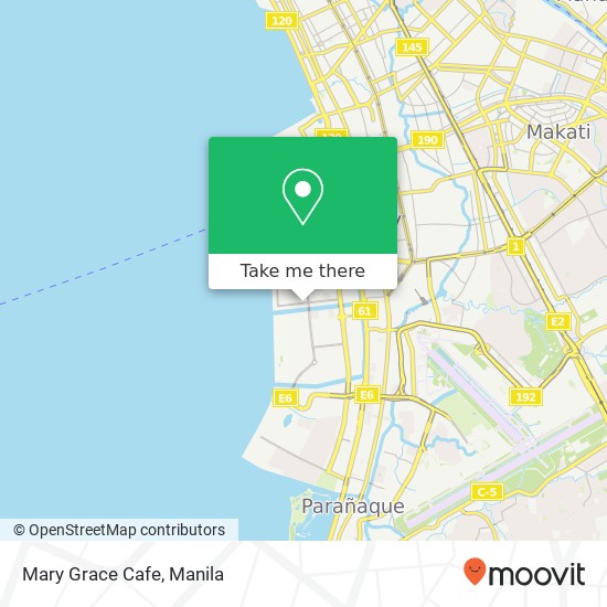 Mary Grace Cafe, Coral Way Barangay 76, Pasay City map