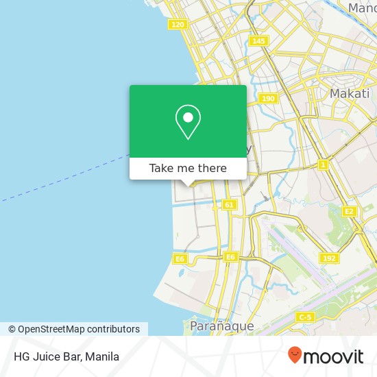 HG Juice Bar, Pacific Dr Barangay 76, Pasay City map