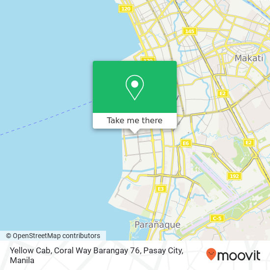 Yellow Cab, Coral Way Barangay 76, Pasay City map