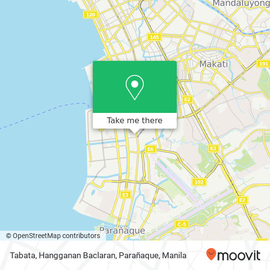 Tabata, Hangganan Baclaran, Parañaque map