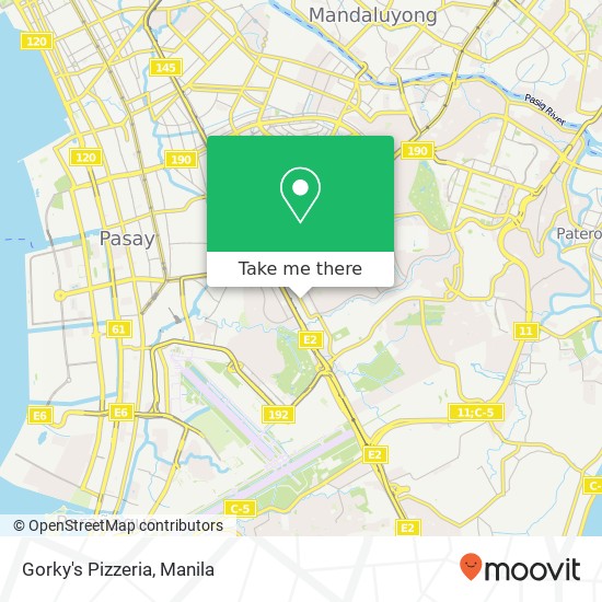 Gorky's Pizzeria, Pasong Tamo Ext Magallanes, Makati map