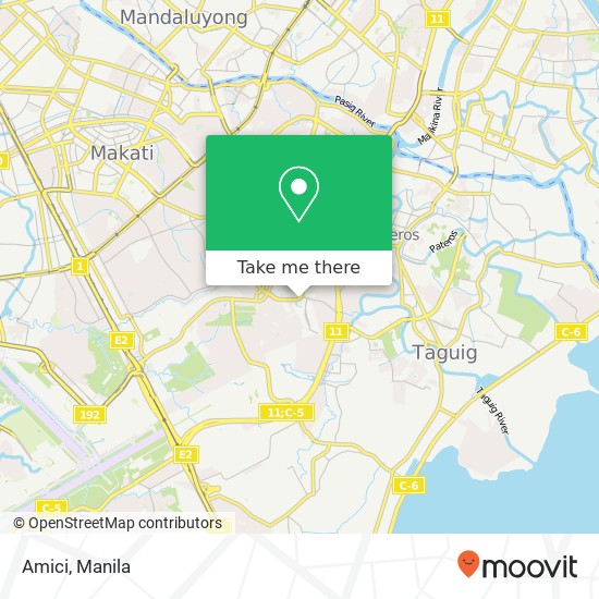 Amici, Western Bicutan, Taguig City map